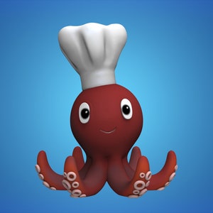 Octopus planter 3- STL for 3D Printing