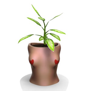 Woman pot 3 - STL FOR 3D PRINTING