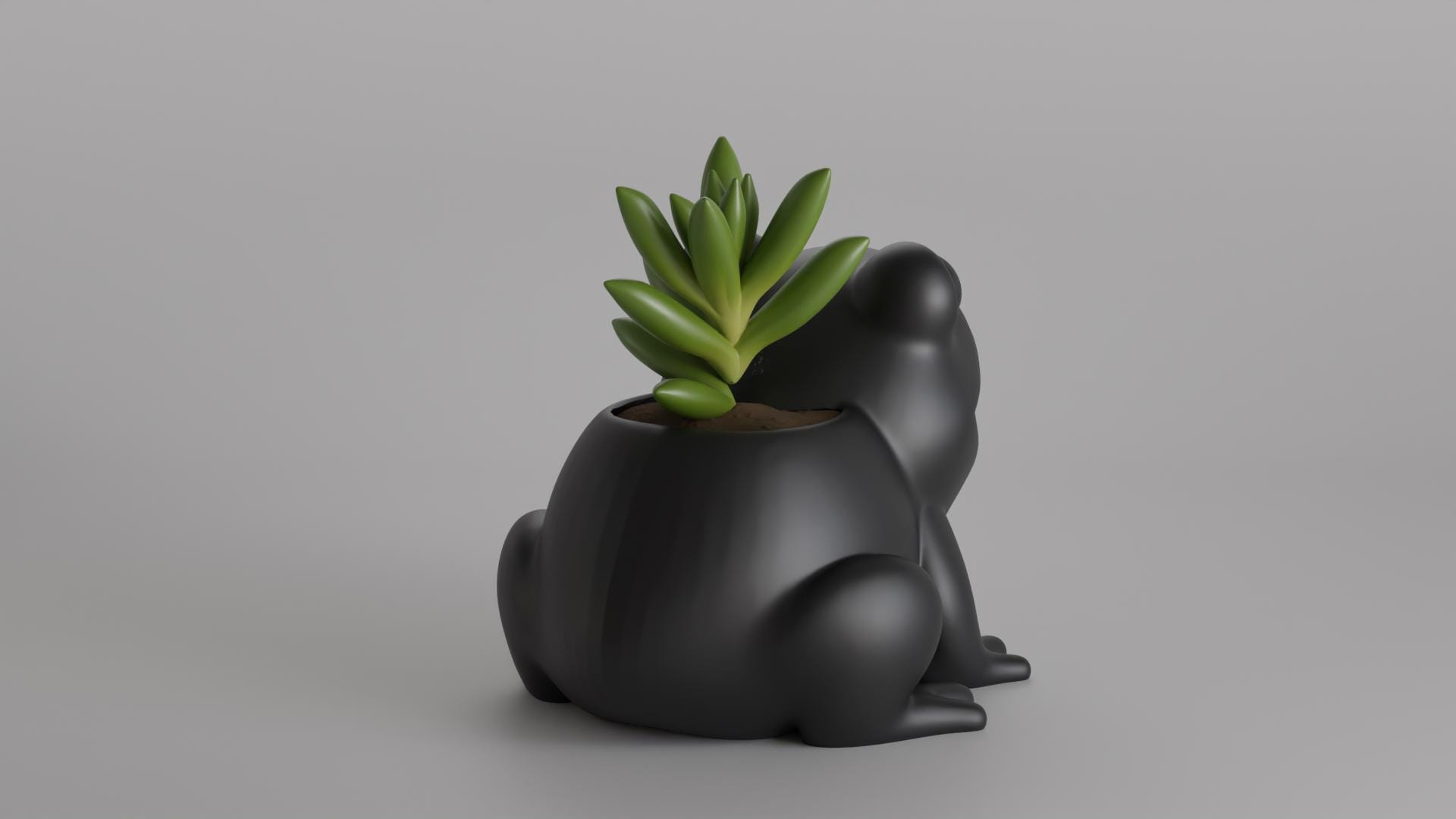 Süßer Frosch-Keramiktopf Für Sukkulenten – Handgefertigter Tier-Blumentopf Mit Ablaufloch, Ideal Als Schreibtischdekoration