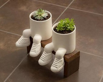 Planter with sneakers - stl for 3D printing