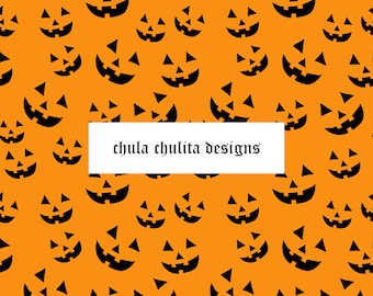 Halloween Jack O Lantern Seamless JPEG File, Kürbis Nahtlos, Spooky Nahtlos, Gotisch Nahtlos, Digitales Papier