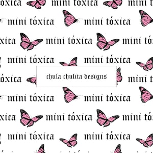 Mini Toxica Seamless JPEG File, Butterfly Seamless, Seamless JPEG, Latino Seamless File, Spanish Seamless, Digital Paper, Commercial Use
