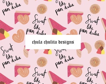 Sweet Like Pan Dulce Seamless JPEG File, Concha Seamless, Mexican Sweet Bread Seamless, Latino Seamless, Digital Paper