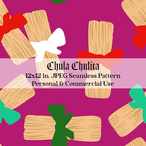 Christmas Tamales Glitter Seamless JPEG File, Holiday Seamless, Tamales Seamless,  Glitter Holiday Seamless, Digital File, Commercial Use