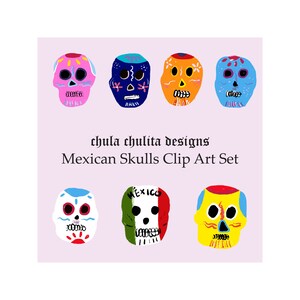 Mexican Skulls Clip Art