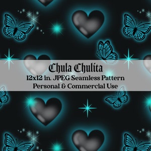 Y2K Butterfly Seamless JPEG File, 2000s Airbrush Butterfly Seamless, Chola Seamless, Pink Butterfly Seamless, Digital Paper, Commercial Use