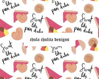 Sweet Like Pan Dulce Seamless JPEG File, Concha Seamless, Mexican Sweet Bread Seamless, Latino Seamless, Digital Paper