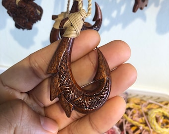 Adjustable Hawaiian fish hook necklace