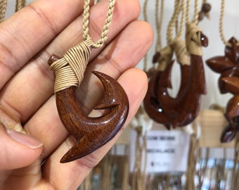 Hawaiian fish hook necklace