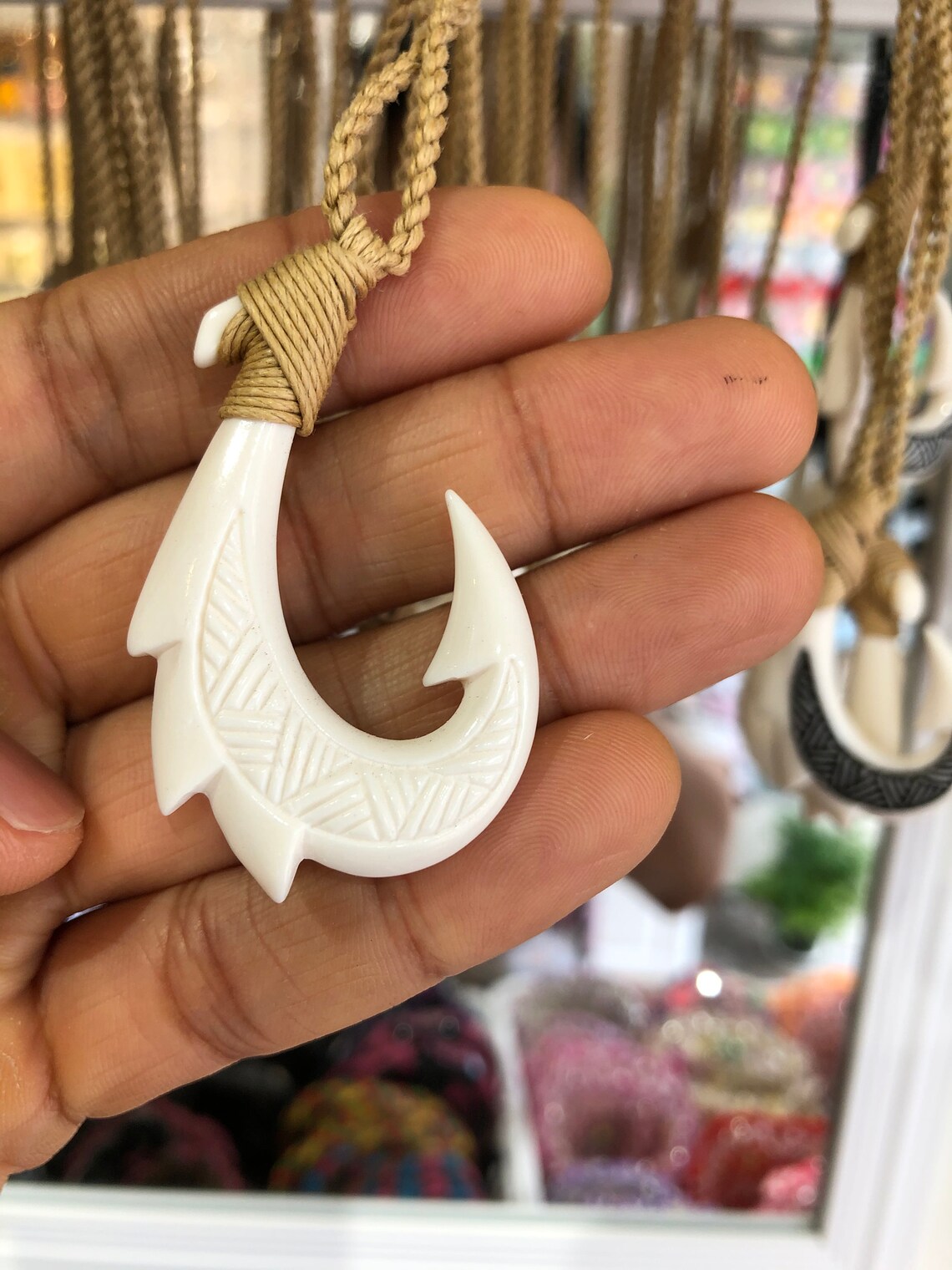 Adjustable Hawaiian Fish Hook Necklace Etsy UK