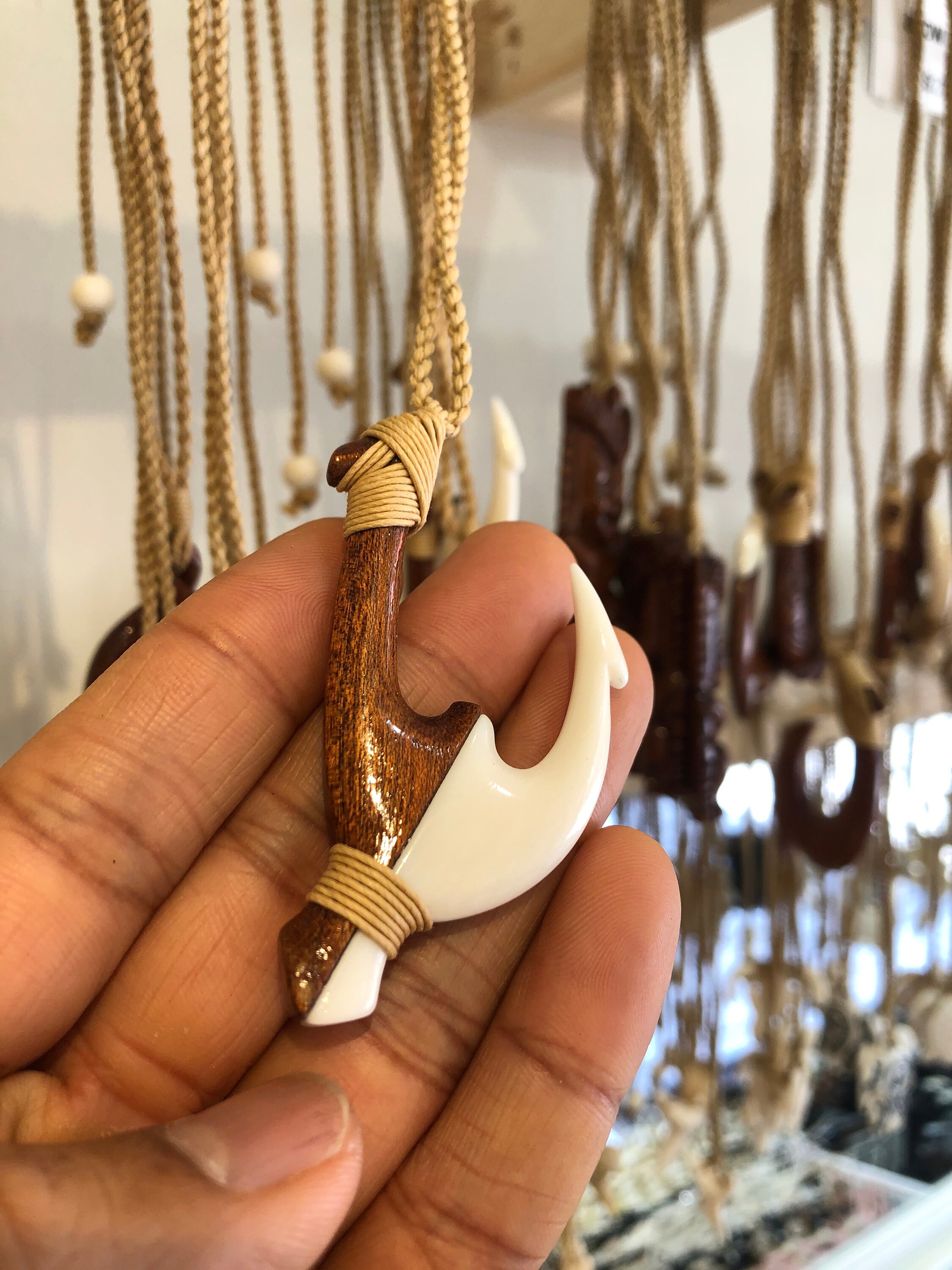 Adjustable Hawaiian Fish Hook Necklace Etsy UK