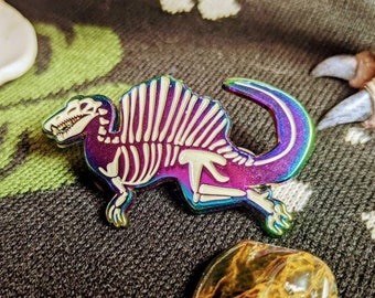 Spinosaurus Rainbow Hard Enamel Pin