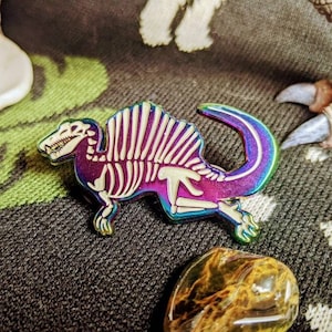 Spinosaurus Rainbow Hard Enamel Pin