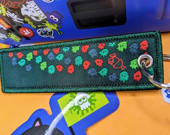 Porte-clés tissé Grizzco Splatoon Mini Squid Salmon Run