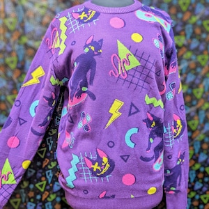 SKATER CAT Knit Sweater Pullover
