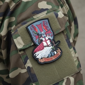 Tactical Morale Patch Mediveal Knight Templar Crusader Military  Badge for Jacket and Bag