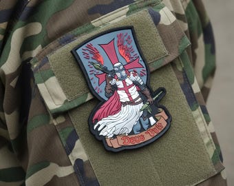 Tactical Morale Patch Mediveal Knight Templar Crusader Military  Badge for Jacket and Bag