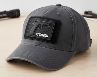 3D Pvc Rubber Morale Patch CZ Shadow Pistol Black  Tactical IPSC shooting  Gun Lover Gift