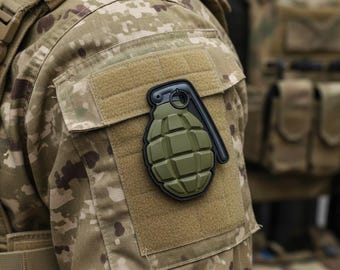 3D PVC-rubberen patch ananasgranaat: tactische militaire morele patches voor tas en jas