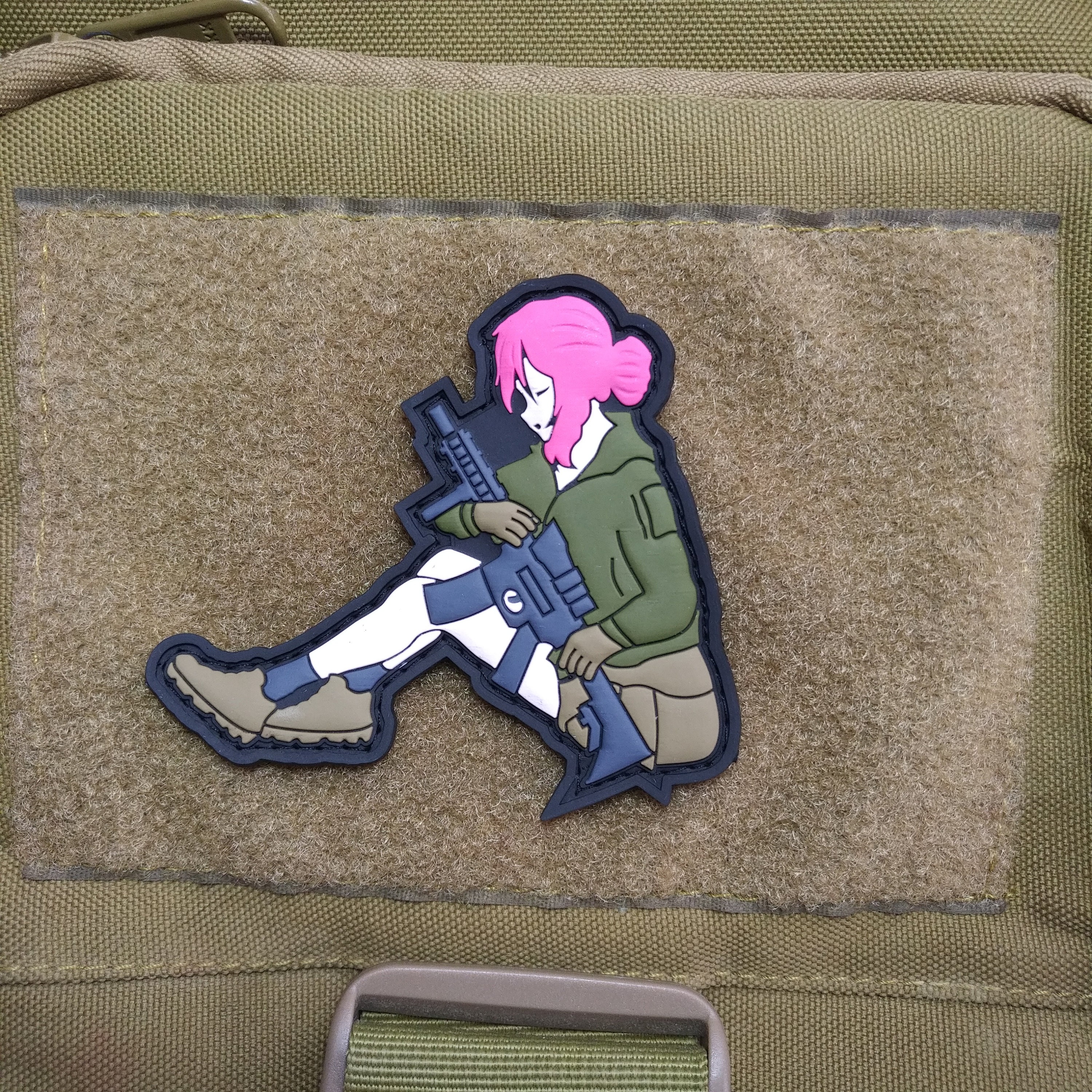 Tactical Anime Girl Waifu Kawaii PVC Patch Hook and Loop – KTactical