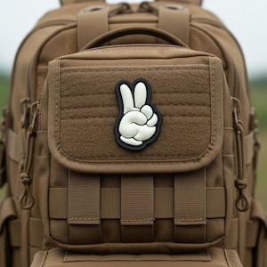 Peace Sign Ranger Eye Patch: Morale Patch for Hat