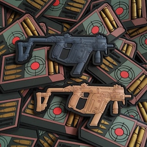 3D Kriss Vektor Taktische Ausrüstung Waffe Patch Pvc Gewehr für Militärbegeisterte