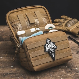 Mini Tactical Patch Crusaider Knight PVC Morale Patches: Medieval Crusader Design