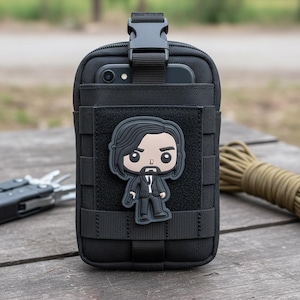 Parche de PVC de John Wick con la insignia de Baba Yaga para funda de teléfono Molle: Equipo táctico