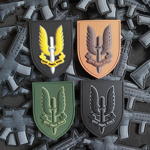 Tactical Morale Patch Military Black Green Tan SAS Patches for Bag and Jacket