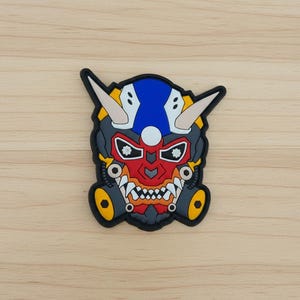 3D Pvc Rubber Patch Cyber Patch Art Futuristic Patch Robot PVC Morale Patches   for Jacket Decor & Tactical Gear