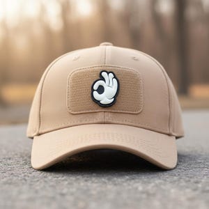3D Pvc Rubber Patch Mini Small Durable Ok Hand Emoji Hook Bagde for Hat