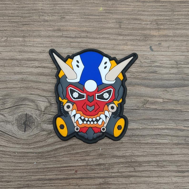 3D Pvc Rubber Patch Cyber Patch Art Futuristic Patch Robot PVC Morale Patches   for Jacket Decor & Tactical Gear