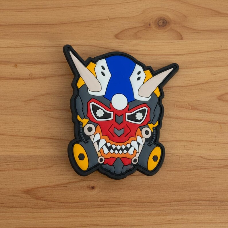 3D Pvc Rubber Patch Cyber Patch Art Futuristic Patch Robot PVC Morale Patches   for Jacket Decor & Tactical Gear