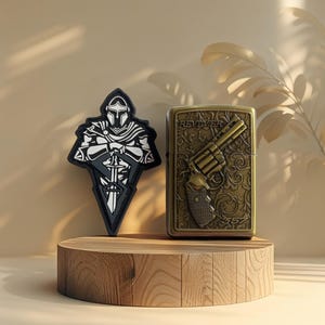 Crusaider Knight PVC Morale Patch: Medieval Crusader Design