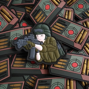 Woman Patch Woman Anime Patch Tactical Pew Pew Patch Military Patch Army Patch