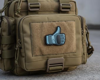 Tactical Morale Patch - Gant beige noir avec crochet pour accessoires Aips