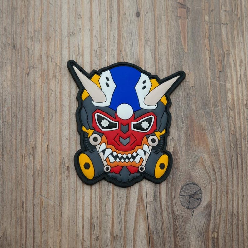 3D Pvc Rubber Patch Cyber Patch Art Futuristic Patch Robot PVC Morale Patches   for Jacket Decor & Tactical Gear