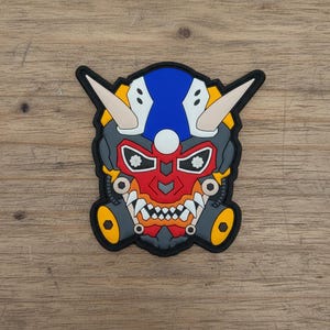 3D Pvc Rubber Patch Cyber Patch Art Futuristic Patch Robot PVC Morale Patches   for Jacket Decor & Tactical Gear
