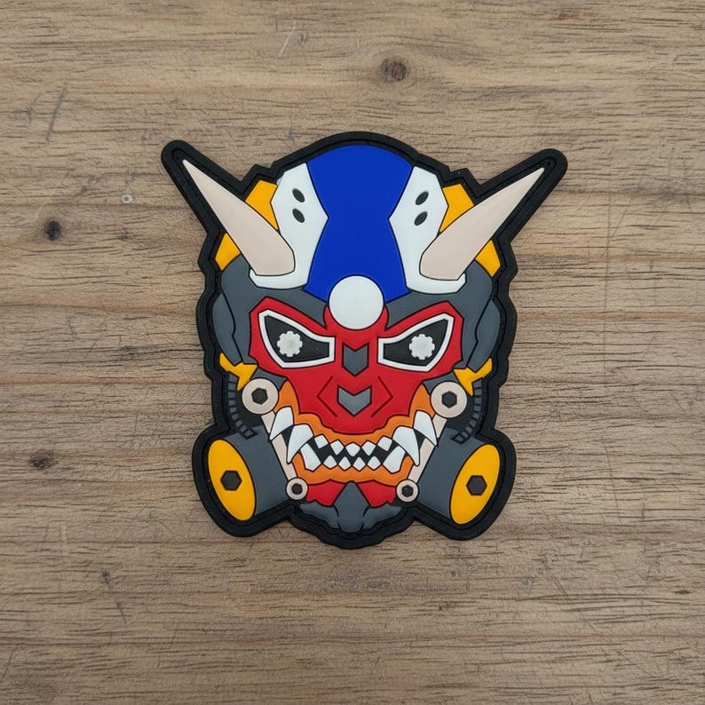 3D Pvc Rubber Patch Cyber Patch Art Futuristic Patch Robot PVC Morale Patches   for Jacket Decor & Tactical Gear