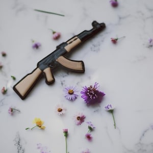 3D Pvc Rubber Patch AK47 Patch ,Russian Military Assault Rifle PVC Badge