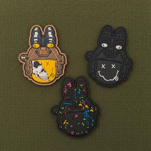 Parche de goma 3D de PVC con el logo de Nirvana para chaleco de combate