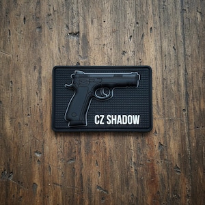 Toppa morale in PVC 3D per pistola CZ, tattica IPSC, regalo per gli amanti delle armi