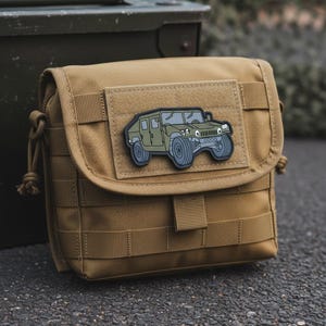 Tactical Morale Patch  Tan Olive Green Humvee 3D Military Car Patches