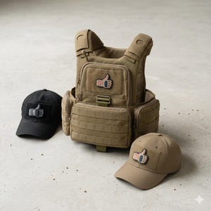 Tactical Glove Patch 3D Pvc Rubber Morale Patches Hook Backing