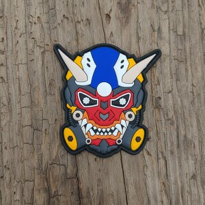 3D Pvc Rubber Patch Cyber Patch Art Futuristic Patch Robot PVC Morale Patches   for Jacket Decor & Tactical Gear