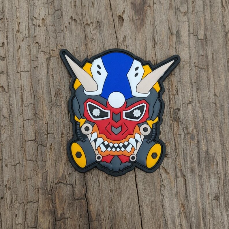 3D Pvc Rubber Patch Cyber Patch Art Futuristic Patch Robot PVC Morale Patches   for Jacket Decor & Tactical Gear