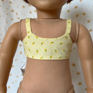 Floral Crop Top for 18 inch dolls