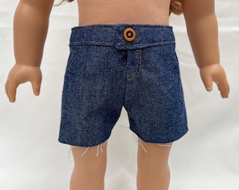 Cutoff Jean Shorts for 18 inch dolls