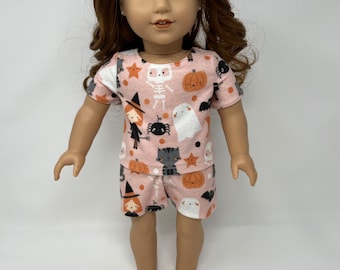 Pink Pajama Set for 18 inch dolls