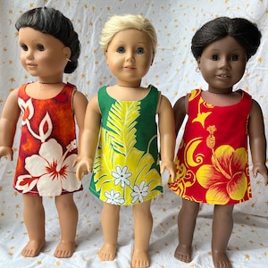 Hawaiian Print Sundress for 18 inch dolls